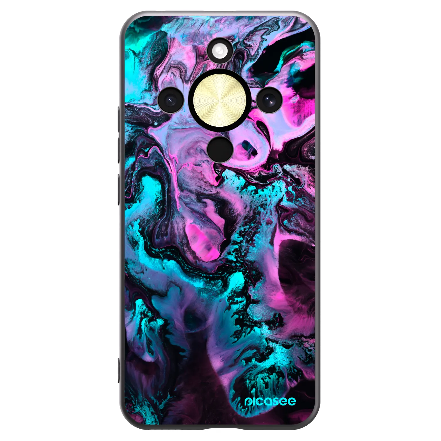 Picasee Honor Magic8 Lite 5G Hülle - Schwarzes Silikon - Lean