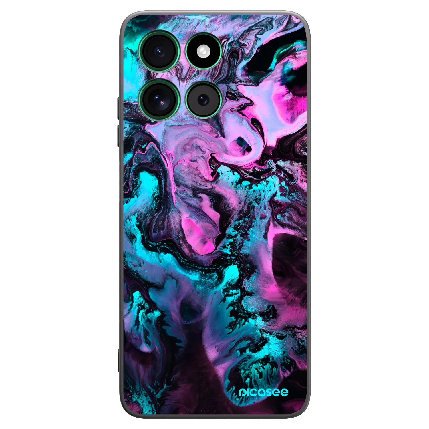 Picasee Motorola Moto G57 Power Hülle - Schwarzes Silikon - Lean