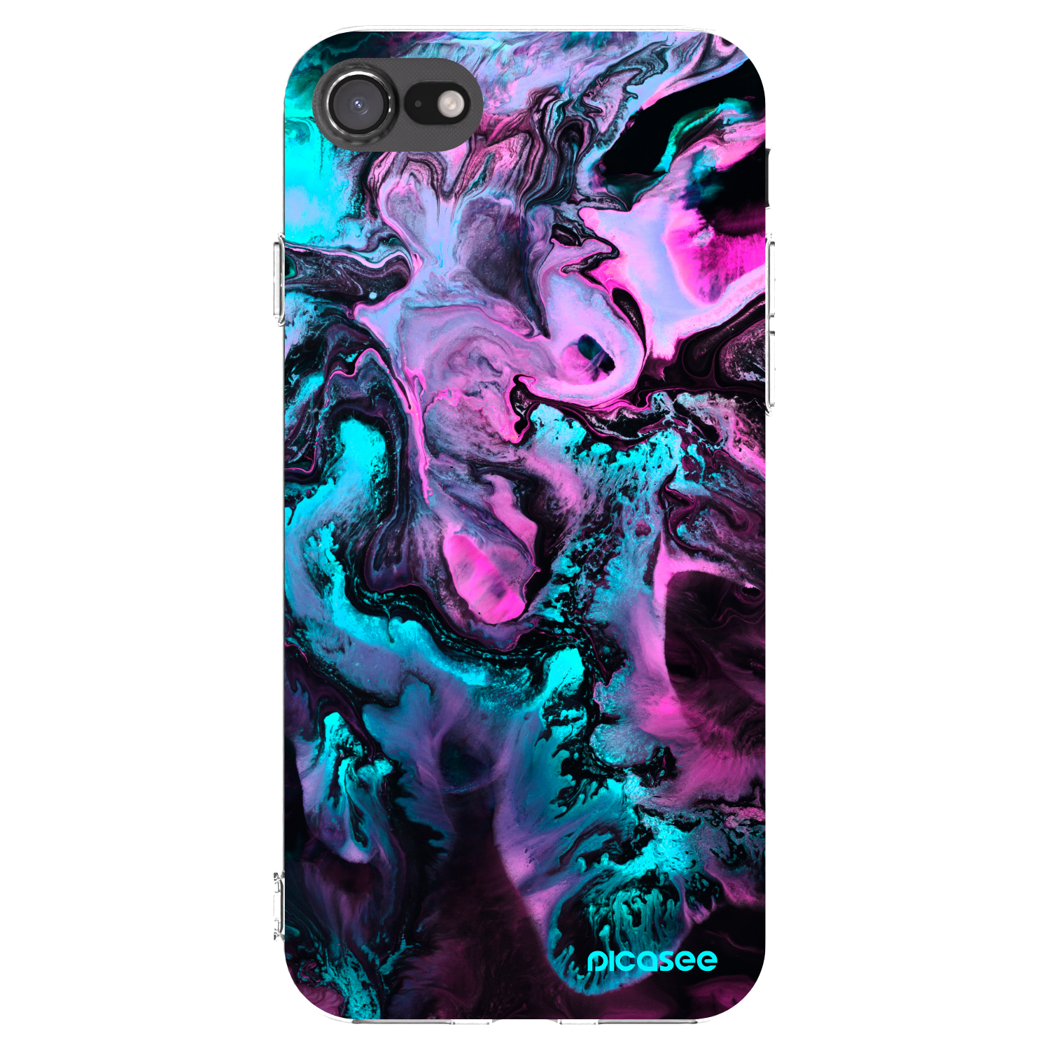 Picasee Apple iPhone 8 Hülle - Transparentes Silikon - Lean
