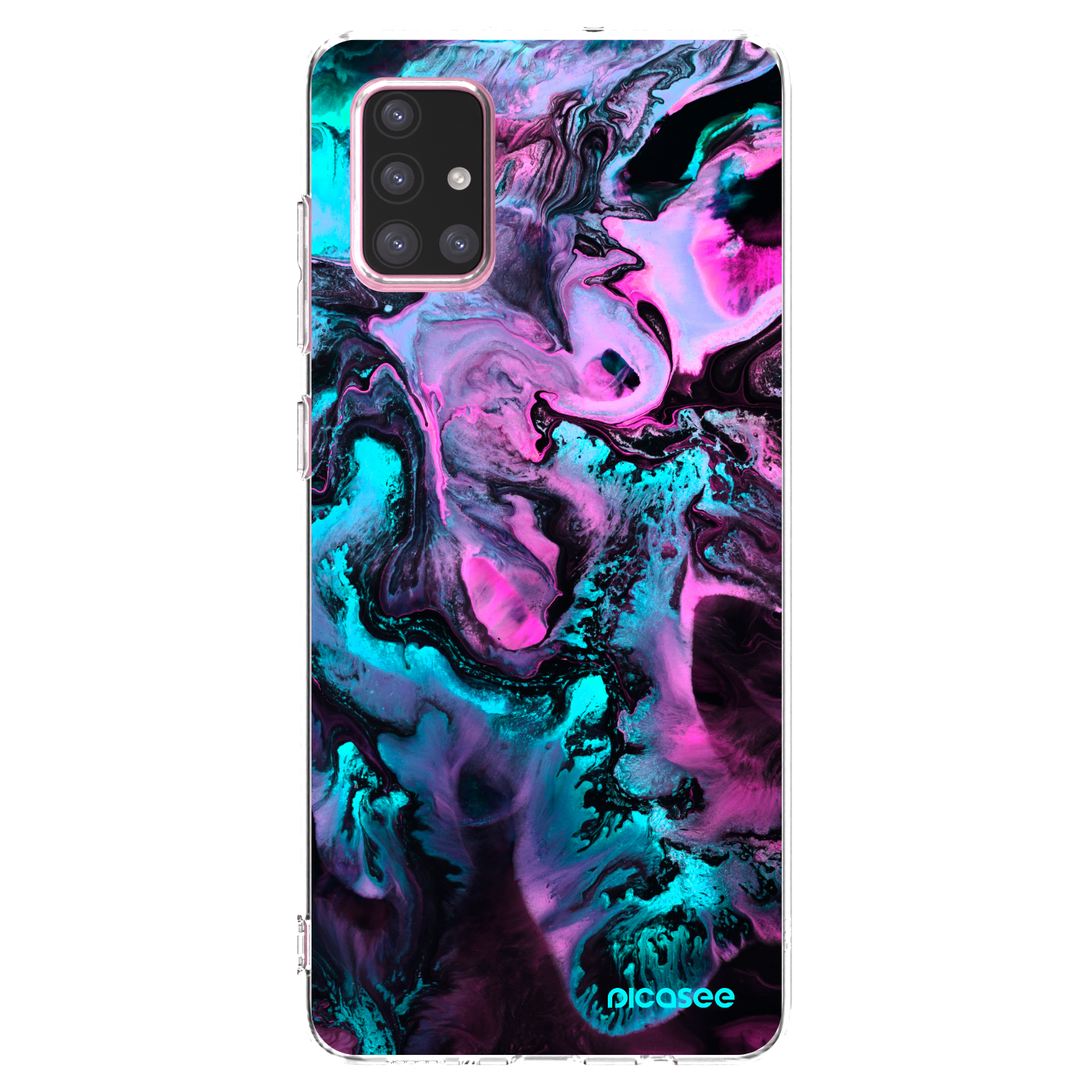Picasee Samsung Galaxy A71 A715F Hülle - Transparentes Silikon - Lean