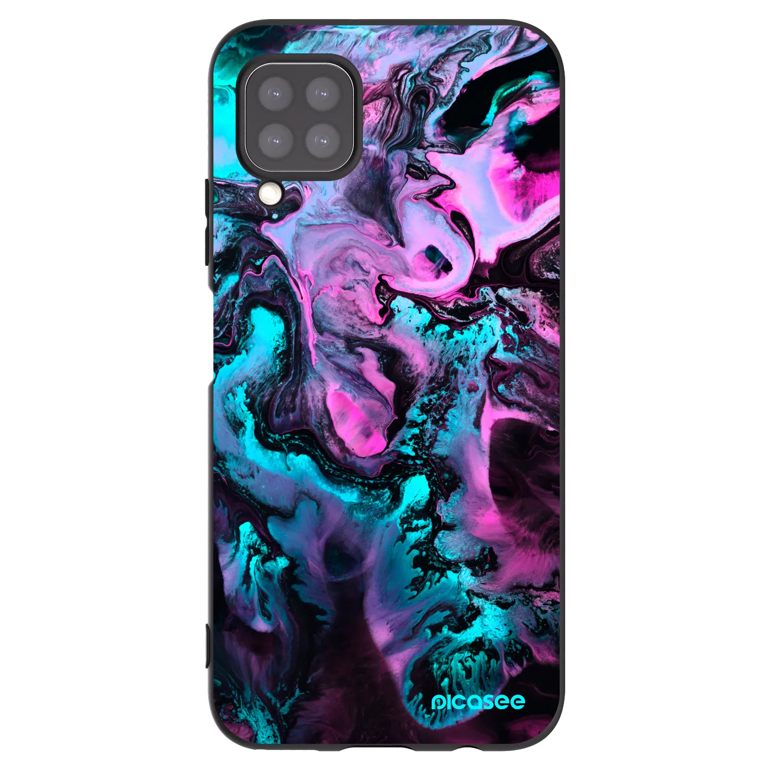 Picasee Huawei P40 Lite Hülle - Schwarzes Silikon - Lean