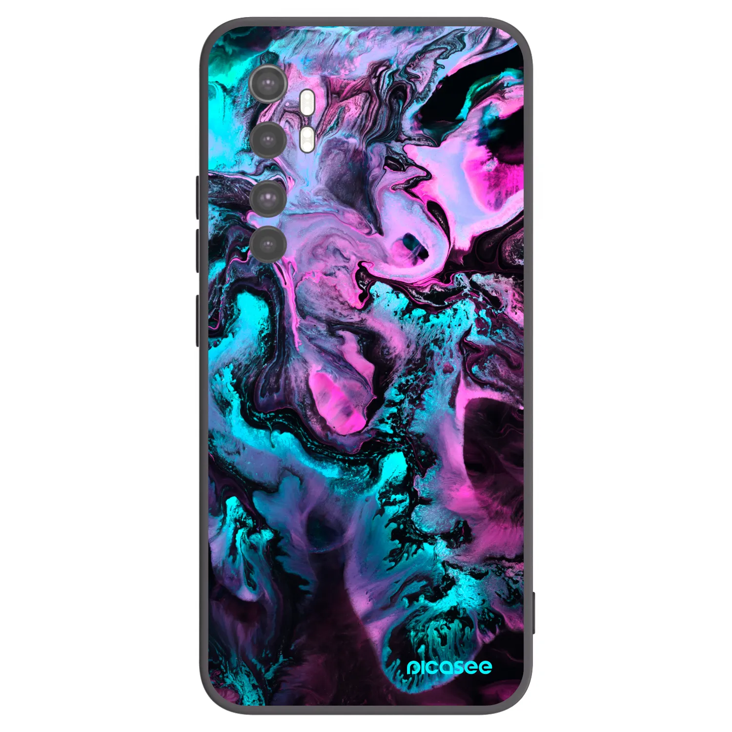 Picasee Xiaomi Mi Note 10 Lite Hülle - Schwarzes Silikon - Lean