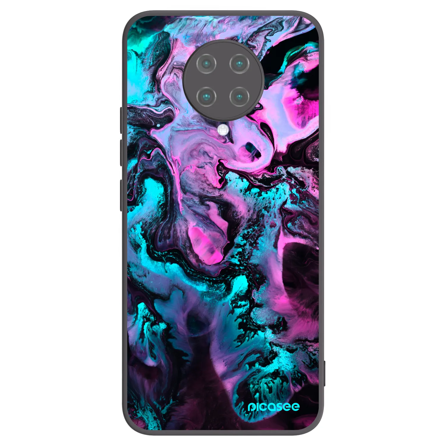 Picasee Xiaomi Poco F2 Pro Hülle - Schwarzes Silikon - Lean