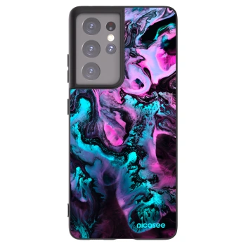 Picasee Samsung Galaxy S21 Ultra 5G G998B Hülle - Schwarzes Silikon - Lean
