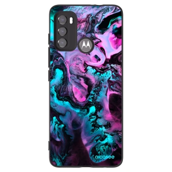 Picasee Motorola Moto G60 Hülle - Schwarzes Silikon - Lean