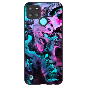 Picasee Realme C21Y Hülle - Schwarzes Silikon - Lean