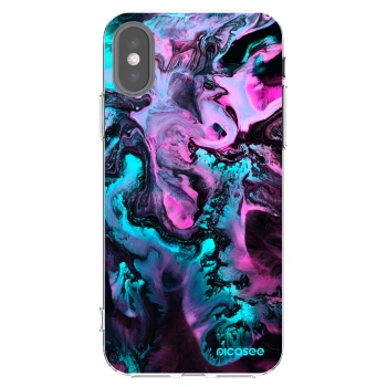 Picasee Apple iPhone X/XS Hülle - Transparentes Silikon - Lean