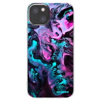 Picasee Apple iPhone 15 Plus Hülle - Transparentes Silikon - Lean