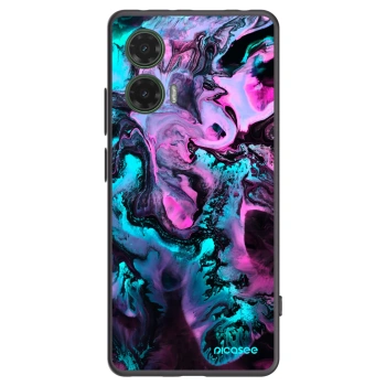 Picasee Motorola Moto G35 5G Hülle - Schwarzes Silikon - Lean