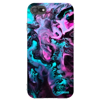Picasee Apple iPhone 8 Hülle - Transparentes Silikon - Lean