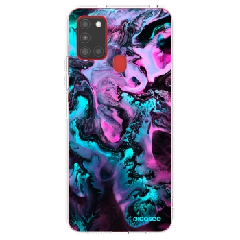 Picasee Samsung Galaxy A21s Hülle - Transparentes Silikon - Lean