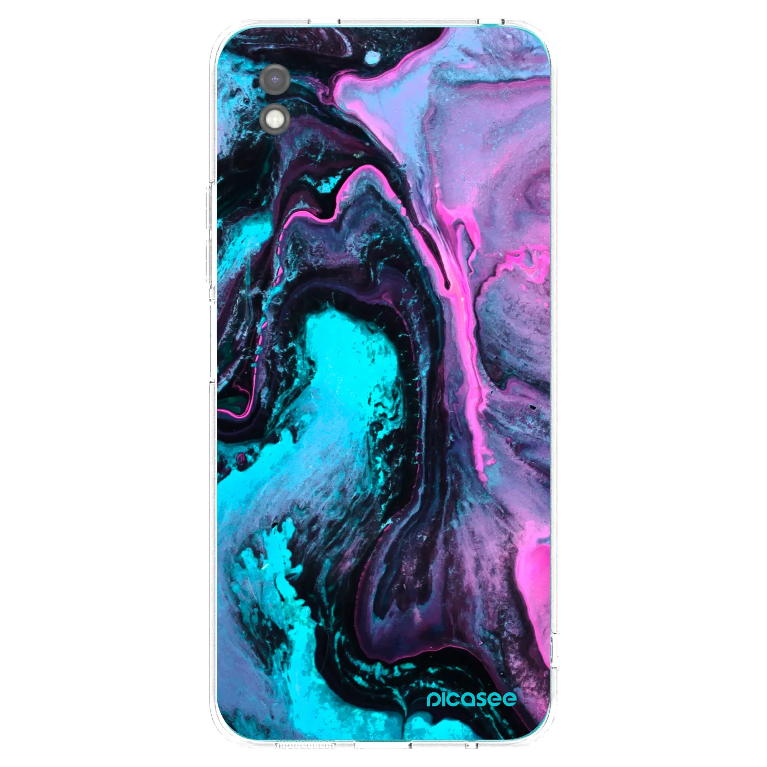 Picasee Xiaomi Redmi 9A Hülle - Schwarzes Silikon - Lean 2