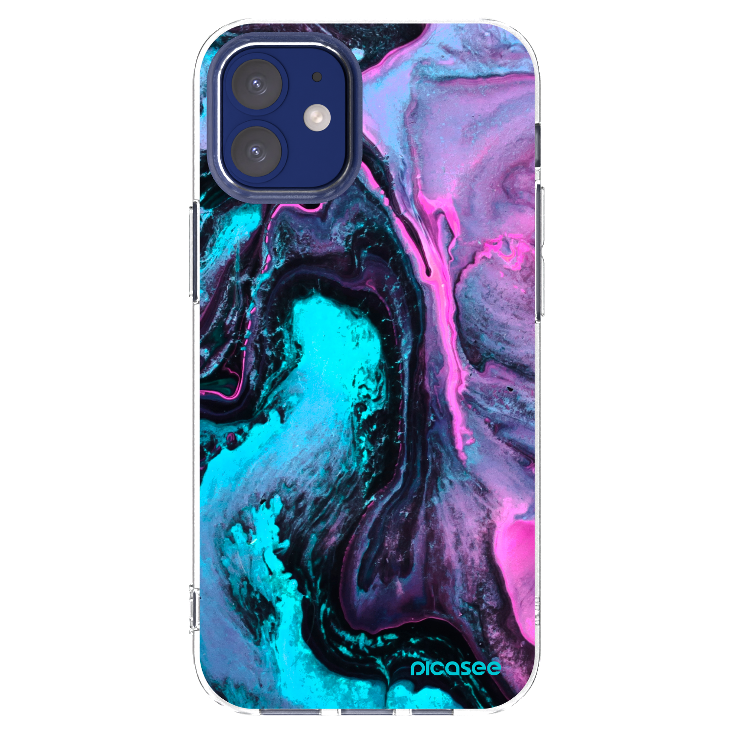 Picasee Apple iPhone 12 mini Hülle - Transparentes Silikon - Lean 2