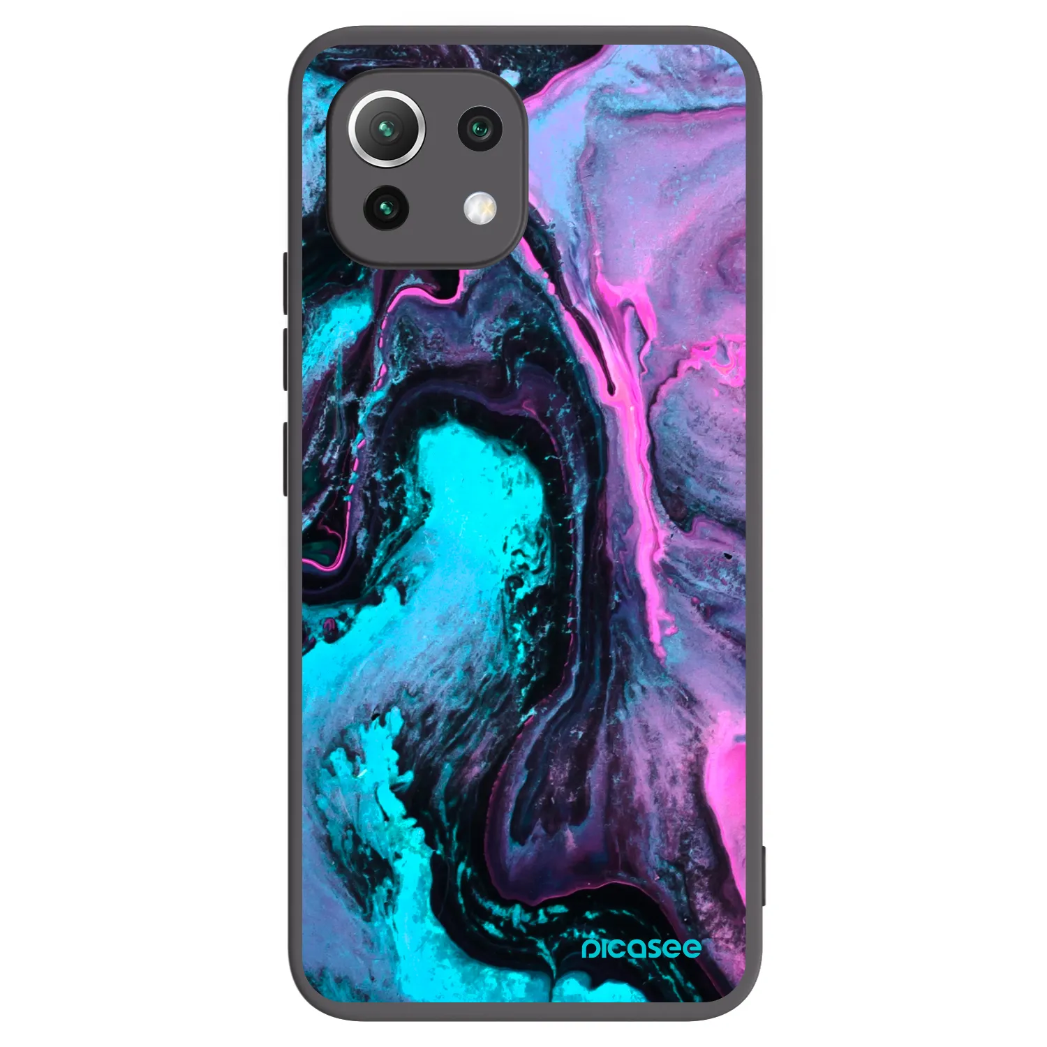 Picasee Xiaomi Mi 11 Lite Hülle - Schwarzes Silikon - Lean 2