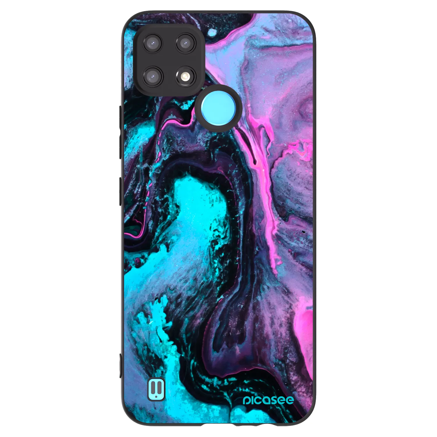 Picasee Realme C21 Hülle - Schwarzes Silikon - Lean 2