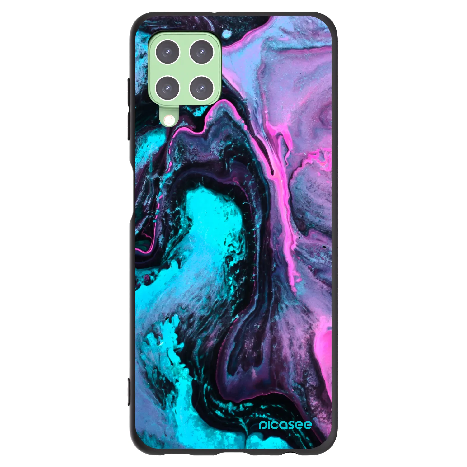 Picasee Samsung Galaxy A22 A225F 4G Hülle - Schwarzes Silikon - Lean 2