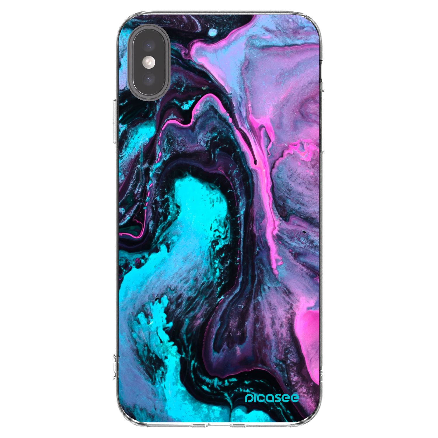 Picasee Apple iPhone XS Max Hülle - Transparentes Silikon - Lean 2