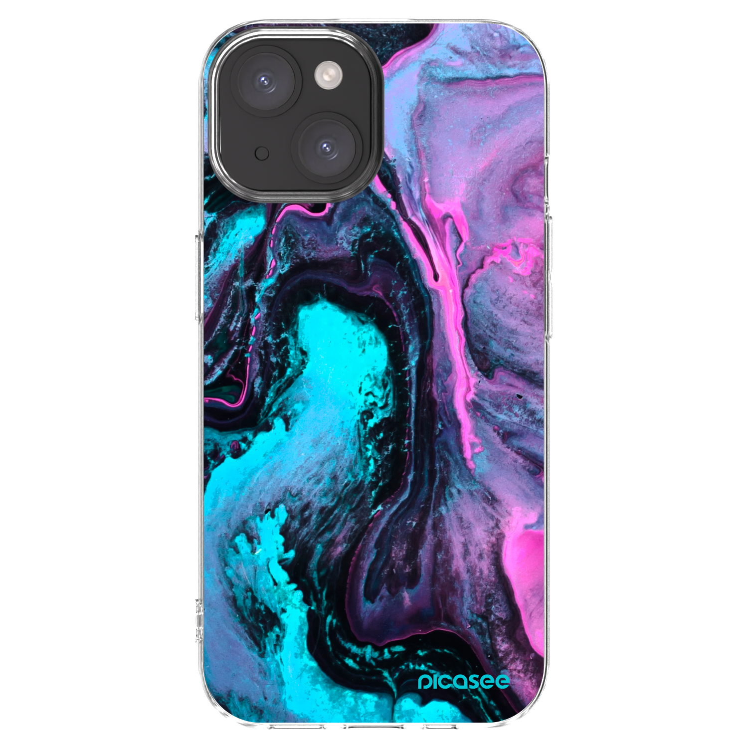 Picasee Apple iPhone 15 Hülle - Transparentes Silikon - Lean 2