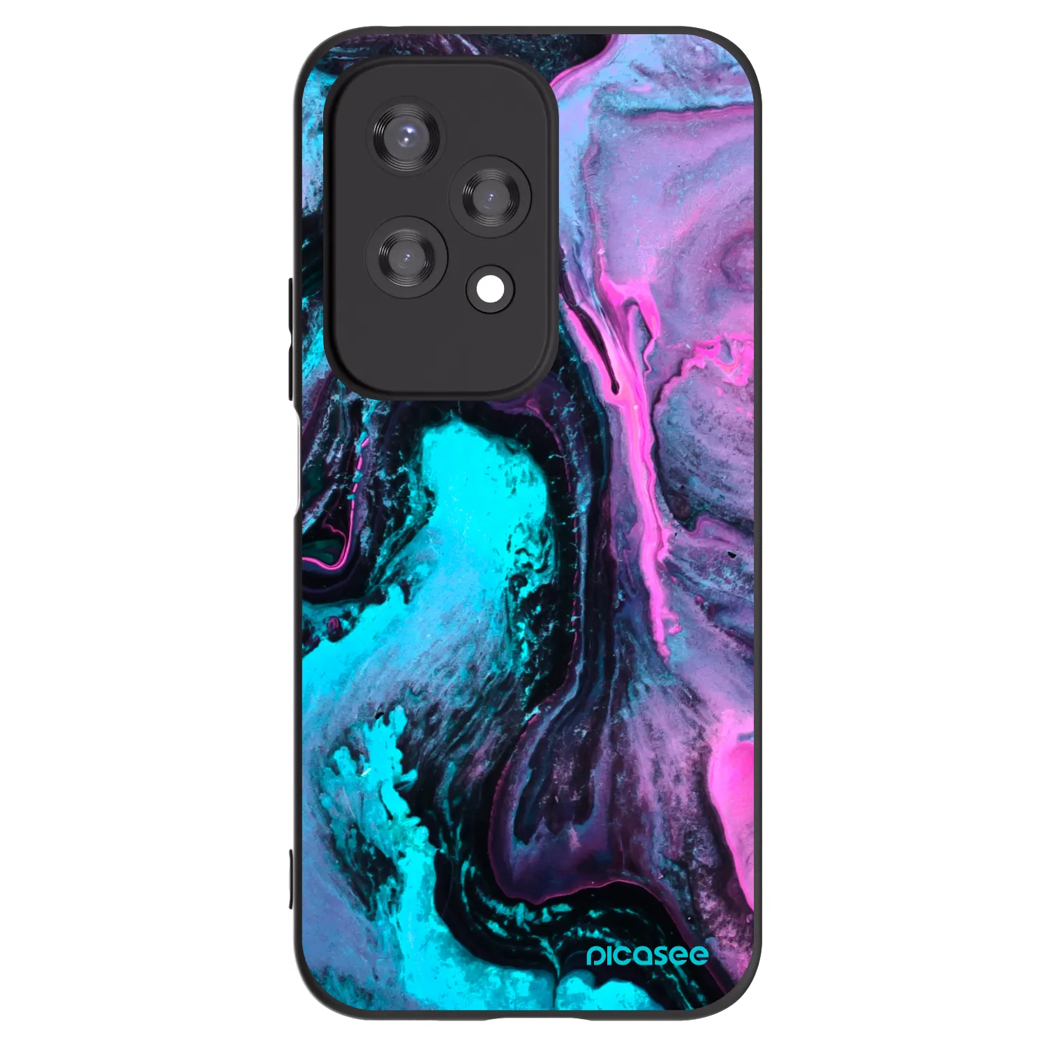 Picasee Honor 200 Lite Hülle - Schwarzes Silikon - Lean 2