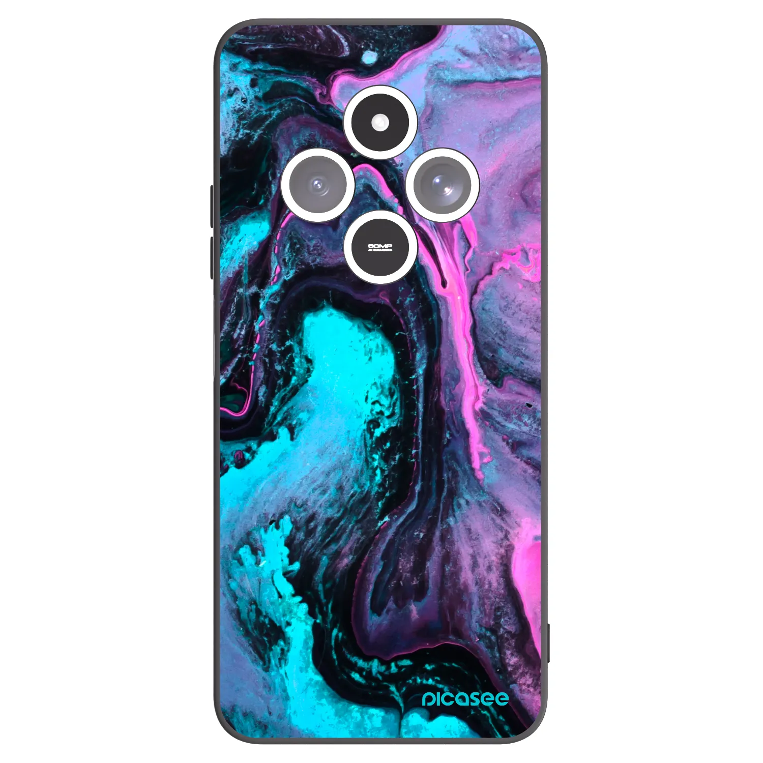 Picasee Xiaomi Redmi 14C Hülle - Schwarzes Silikon - Lean 2
