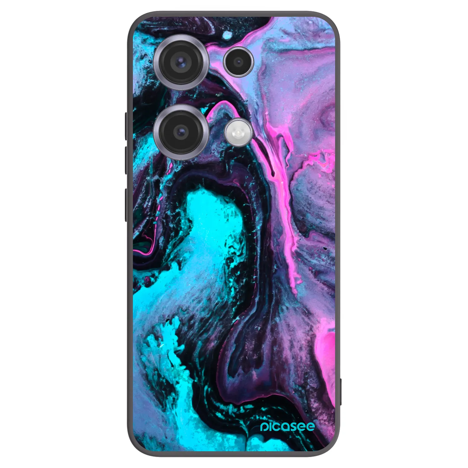 Picasee Xiaomi Redmi Note 14S Hülle - Schwarzes Silikon - Lean 2