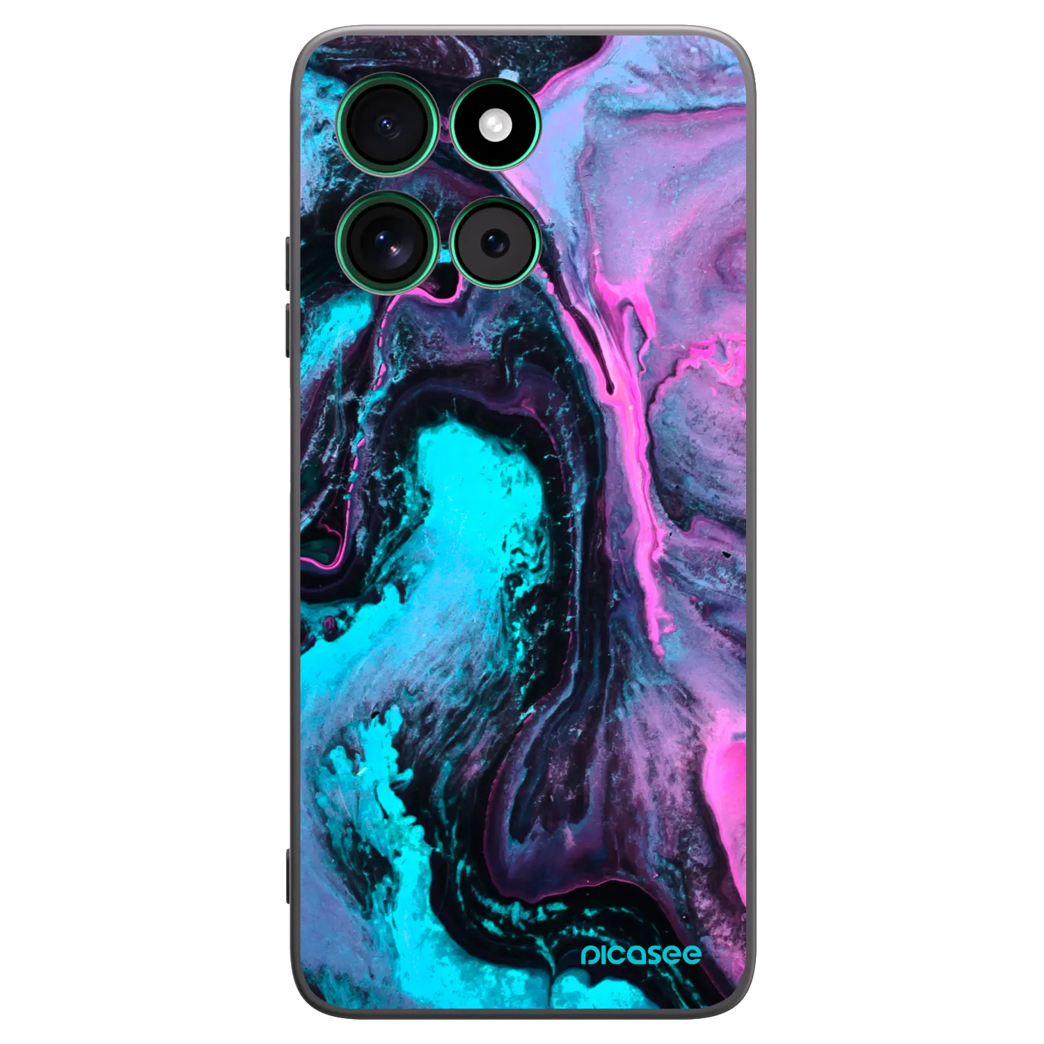 Picasee Motorola Moto G57 Power Hülle - Schwarzes Silikon - Lean 2