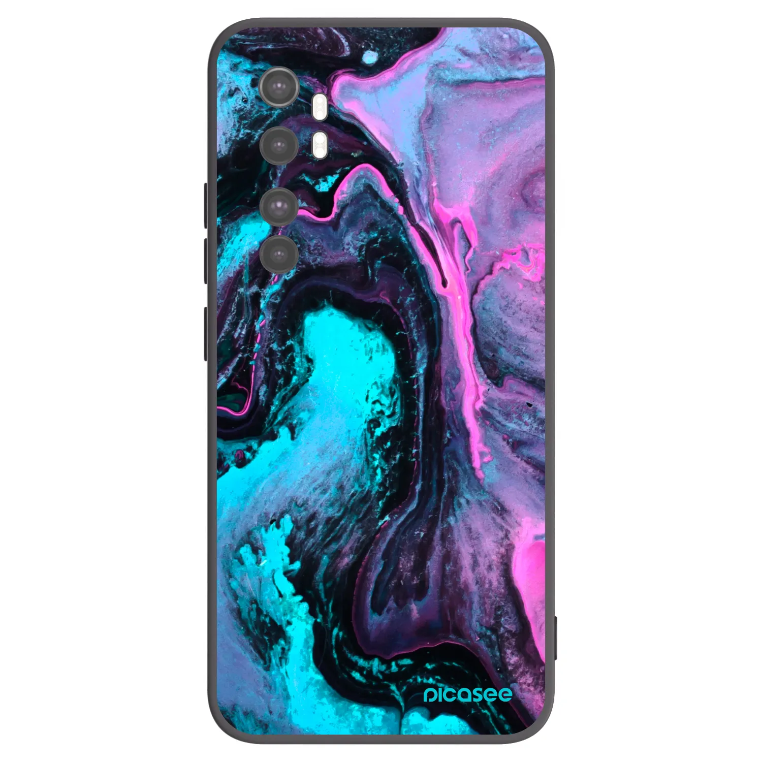 Picasee Xiaomi Mi Note 10 Lite Hülle - Schwarzes Silikon - Lean 2