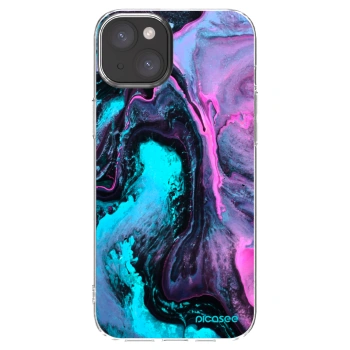 Picasee Apple iPhone 15 Plus Hülle - Transparentes Silikon - Lean 2