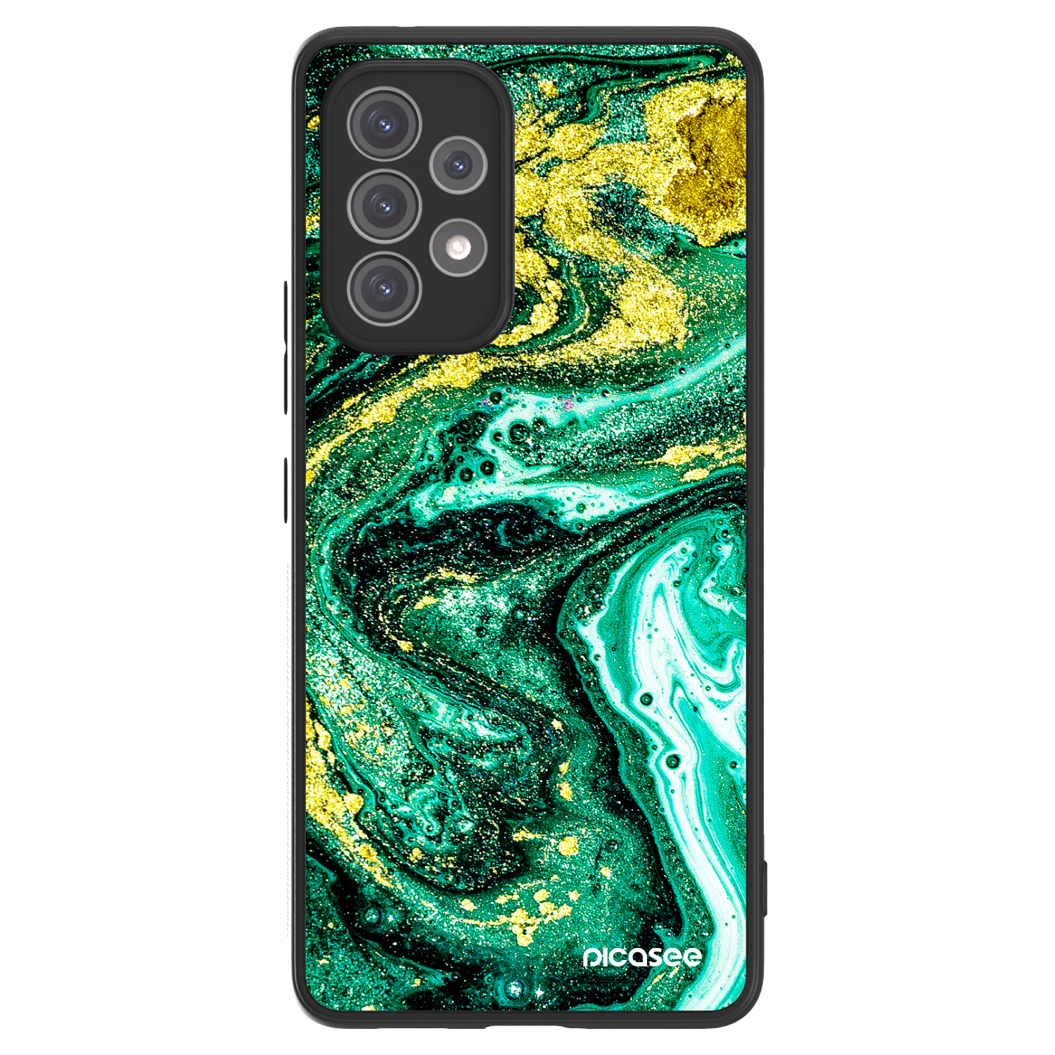 Picasee ULTIMATE CASE für Samsung Galaxy A52 5G A525F - Green Gold