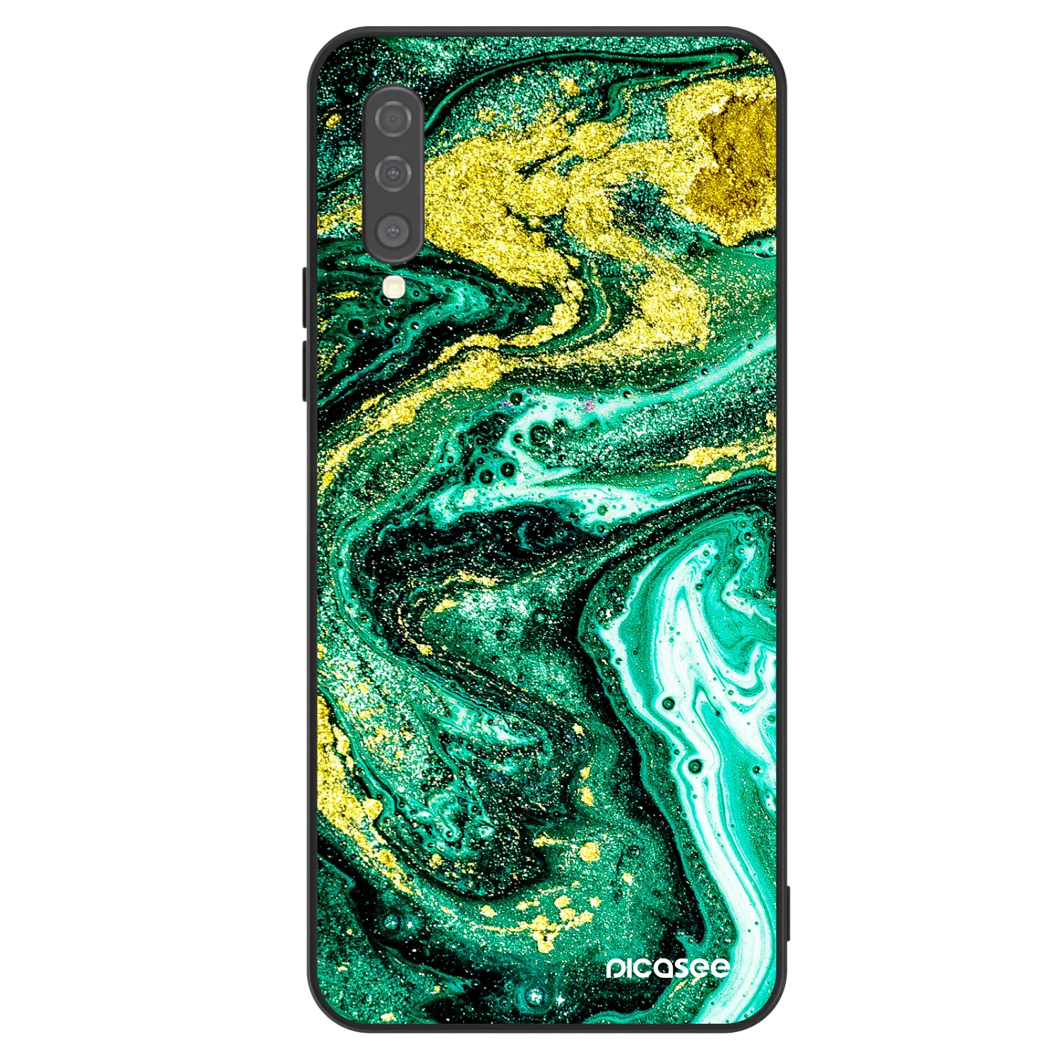 Picasee ULTIMATE CASE für Samsung Galaxy A50 A505F - Green Gold