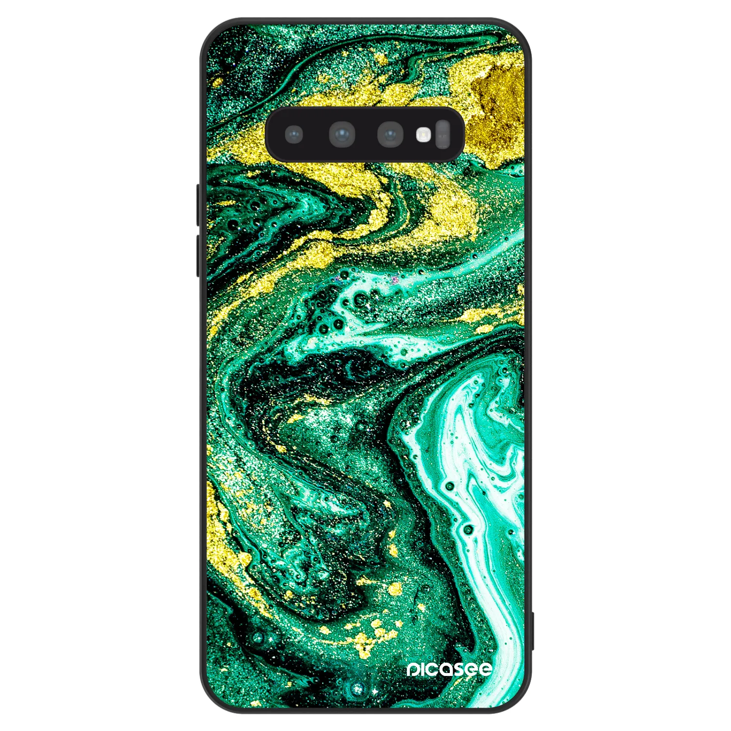 Picasee ULTIMATE CASE für Samsung Galaxy S10 G973 - Green Gold