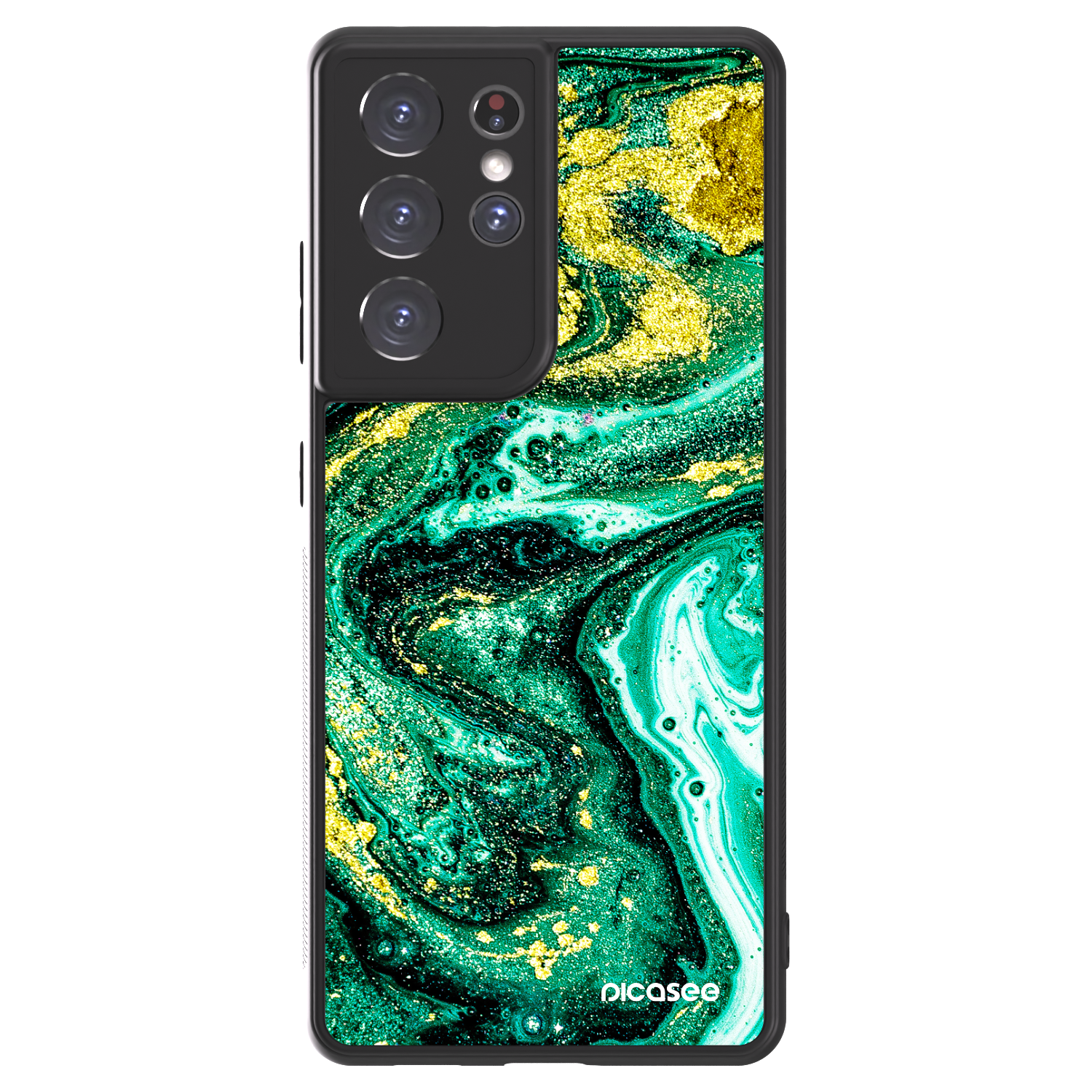 Picasee ULTIMATE CASE für Samsung Galaxy S21 Ultra 5G G998B - Green Gold