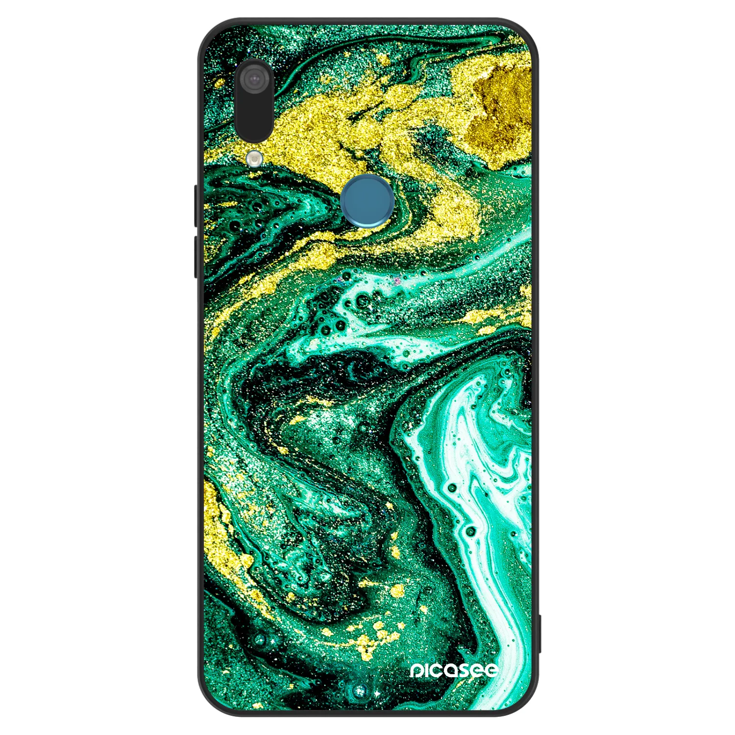 Picasee ULTIMATE CASE für Huawei Y7 2019 - Green Gold