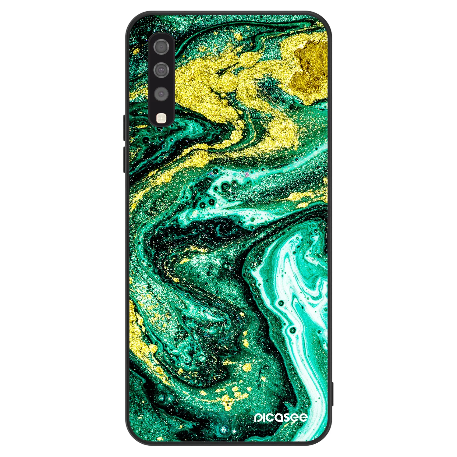 Picasee ULTIMATE CASE für Samsung Galaxy A70 A705F - Green Gold