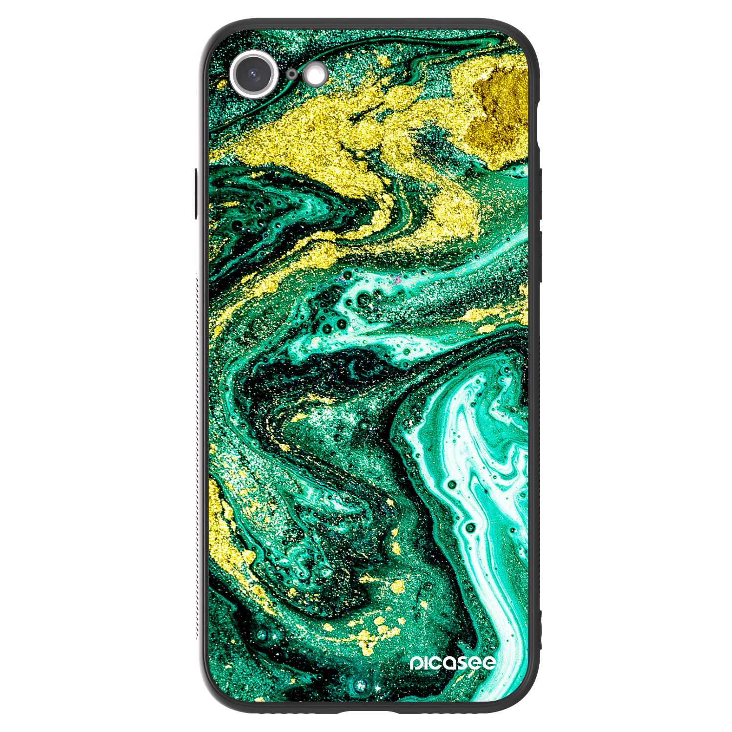 Picasee ULTIMATE CASE für Apple iPhone 8 - Green Gold