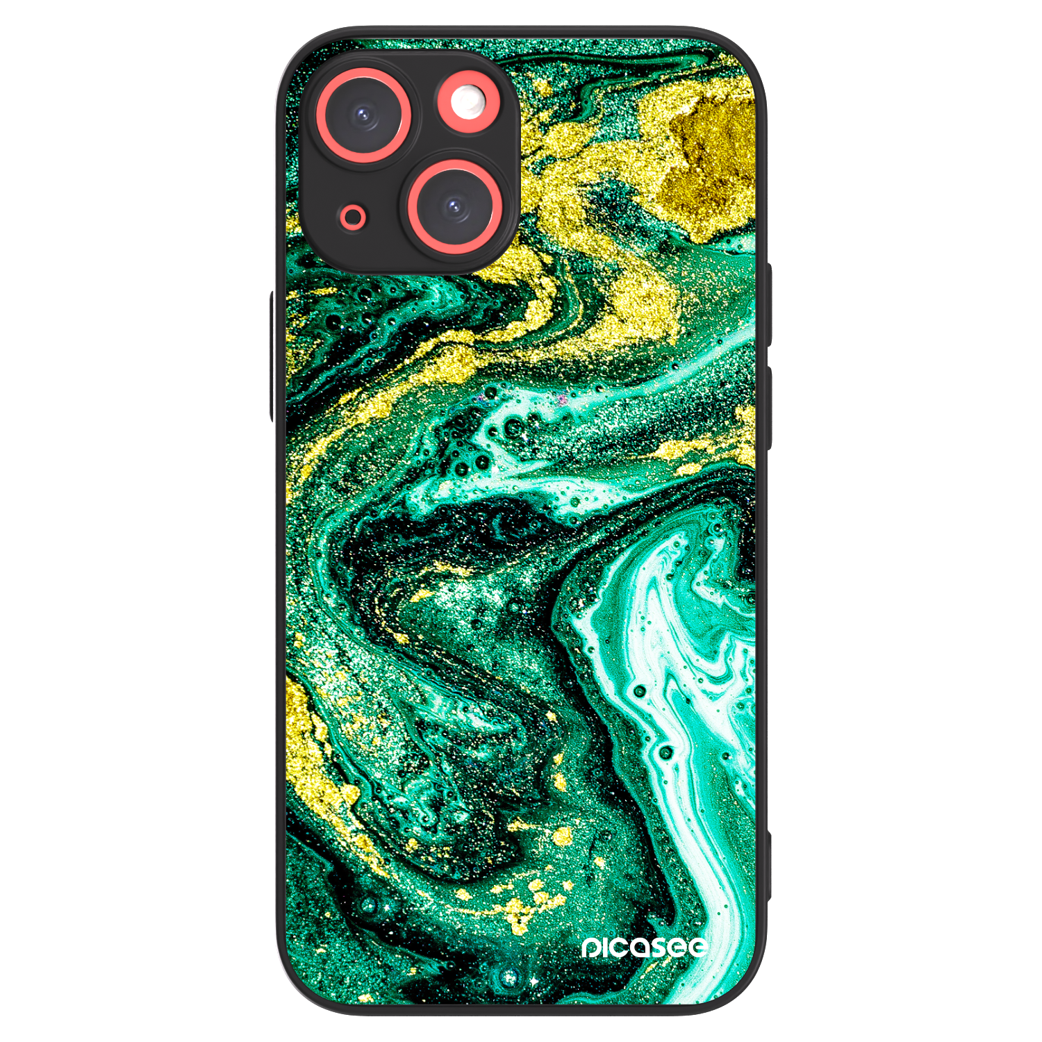 Picasee ULTIMATE CASE MagSafe für Apple iPhone 13 mini - Green Gold