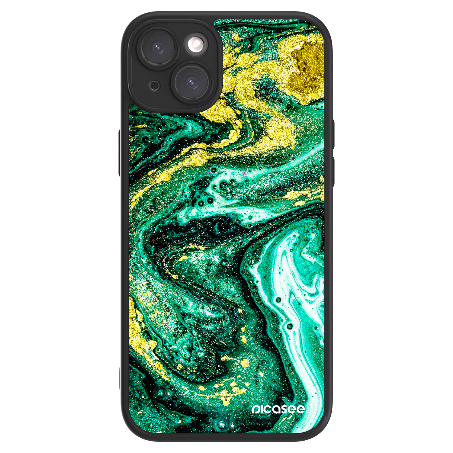Picasee ULTIMATE CASE für Apple iPhone 15 Plus - Green Gold