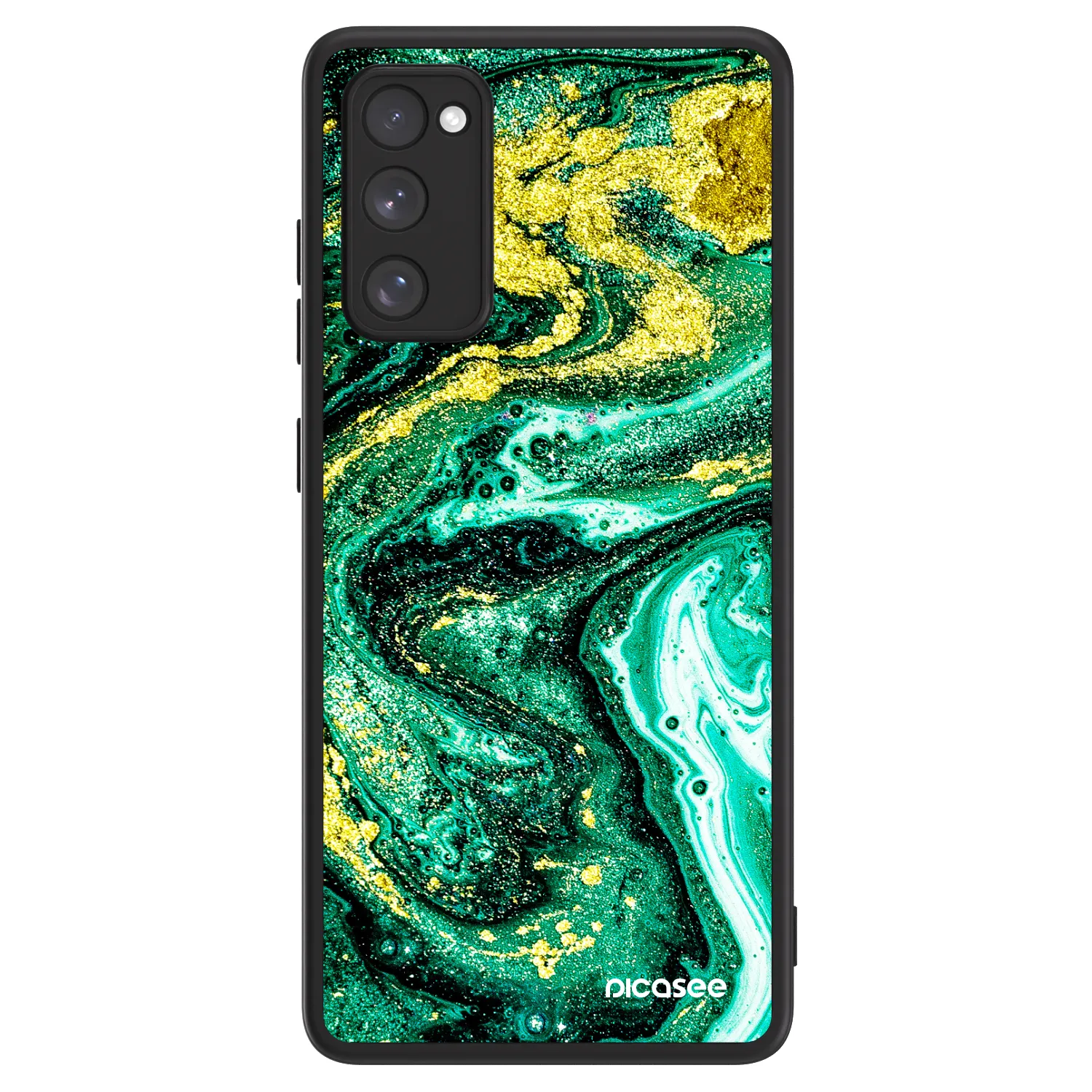 Picasee ULTIMATE CASE PowerShare für Samsung Galaxy S20 FE - Green Gold