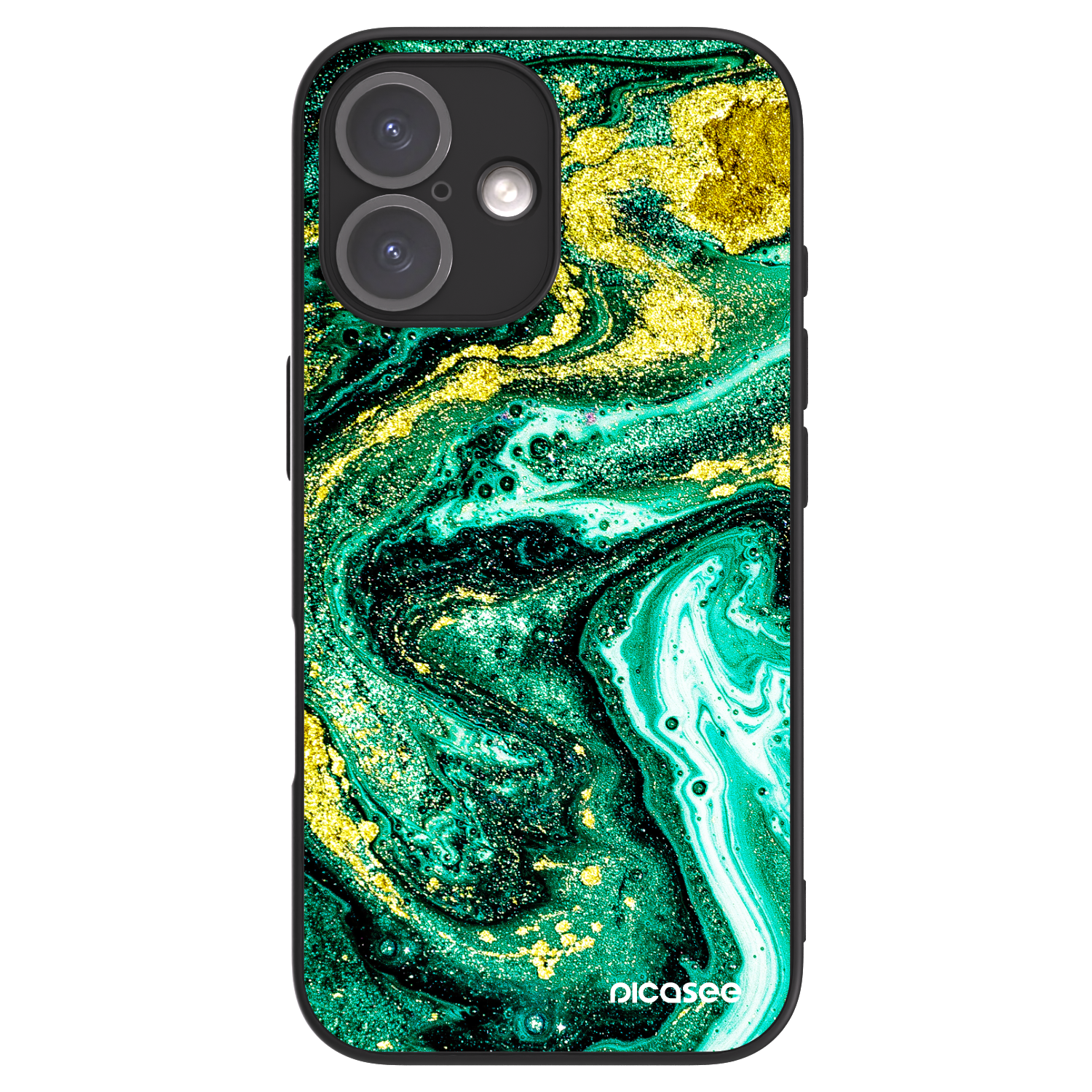Picasee ULTIMATE CASE MagSafe für Apple iPhone 16 - Green Gold