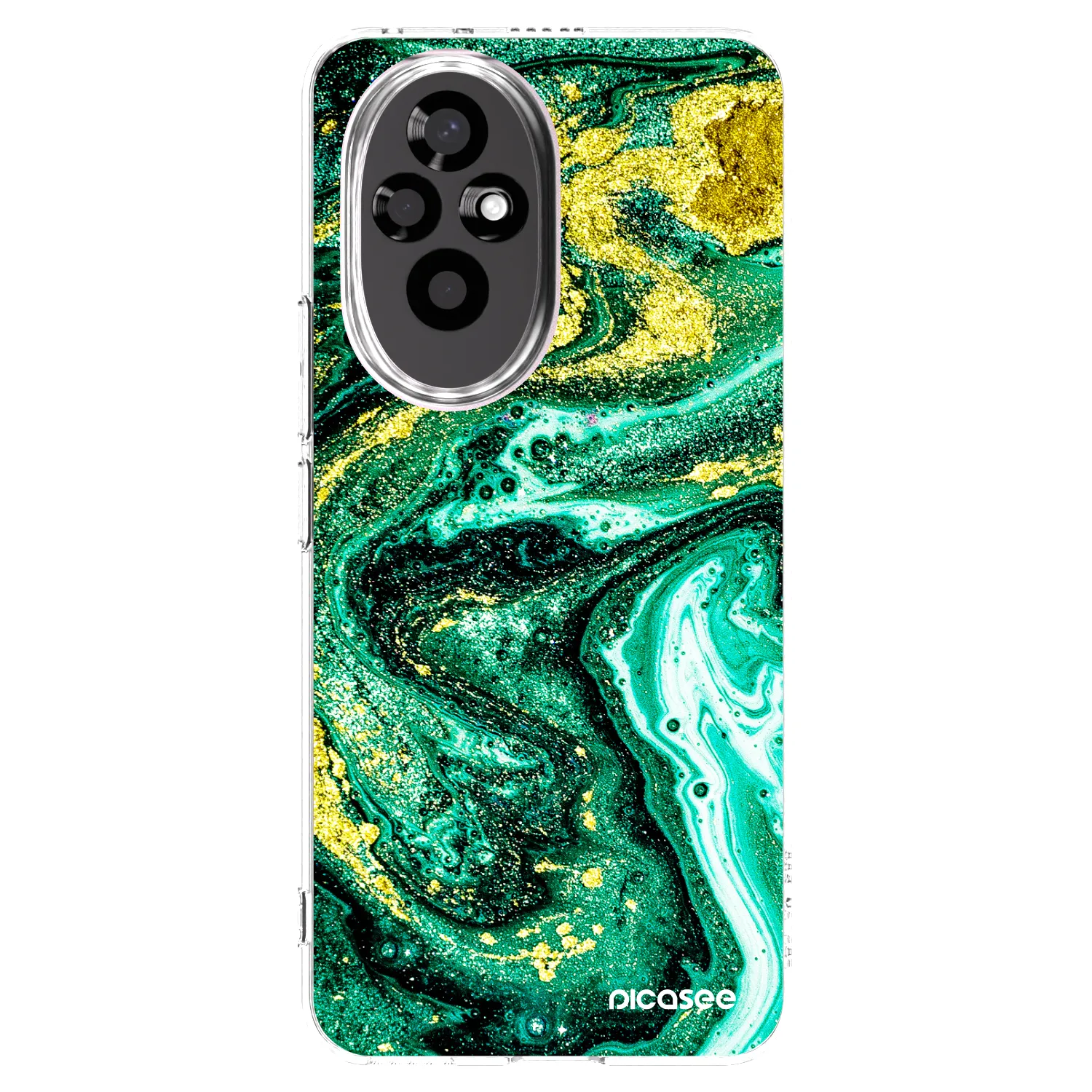 Picasee Honor 200 Pro 5G Hülle - Transparentes Silikon - Green Gold
