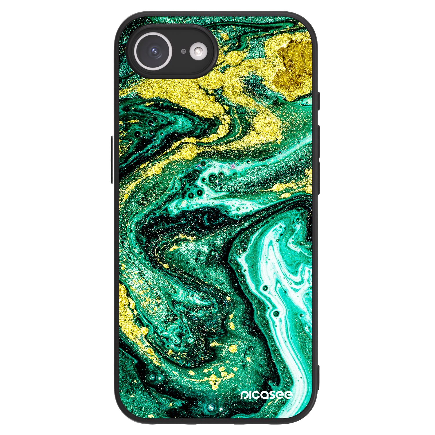 Picasee ULTIMATE CASE für Apple iPhone 16e - Green Gold