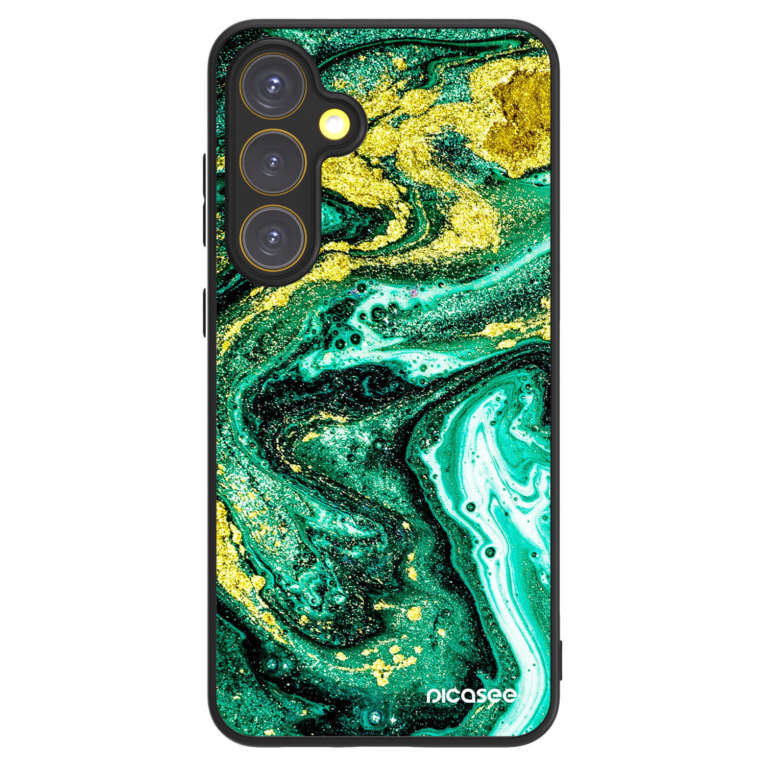 Picasee ULTIMATE CASE für Samsung Galaxy S24 FE S721B - Green Gold