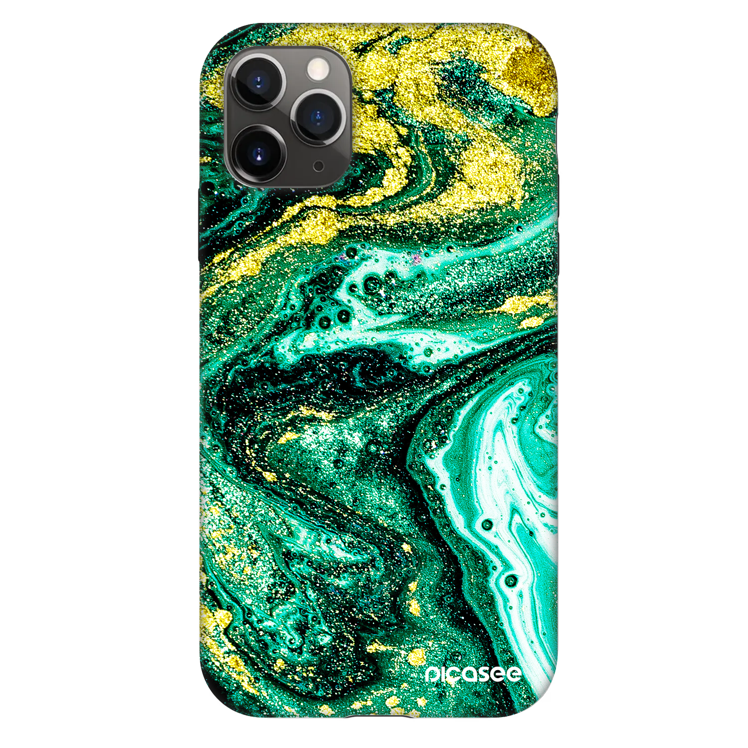 Picasee Fashion Case für Apple iPhone 11 Pro - Green Gold