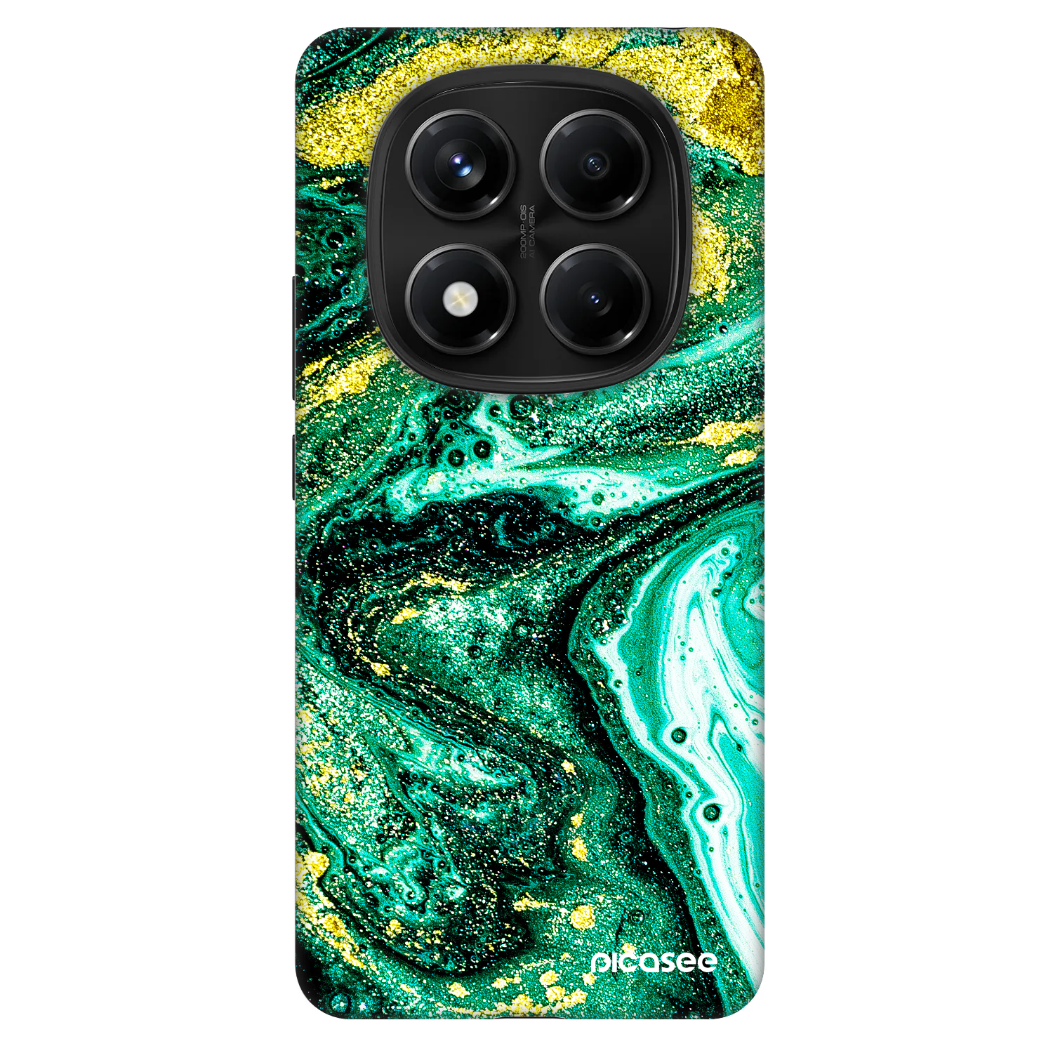 Picasee Fashion Case für Xiaomi Redmi Note 14 Pro 5G - Green Gold