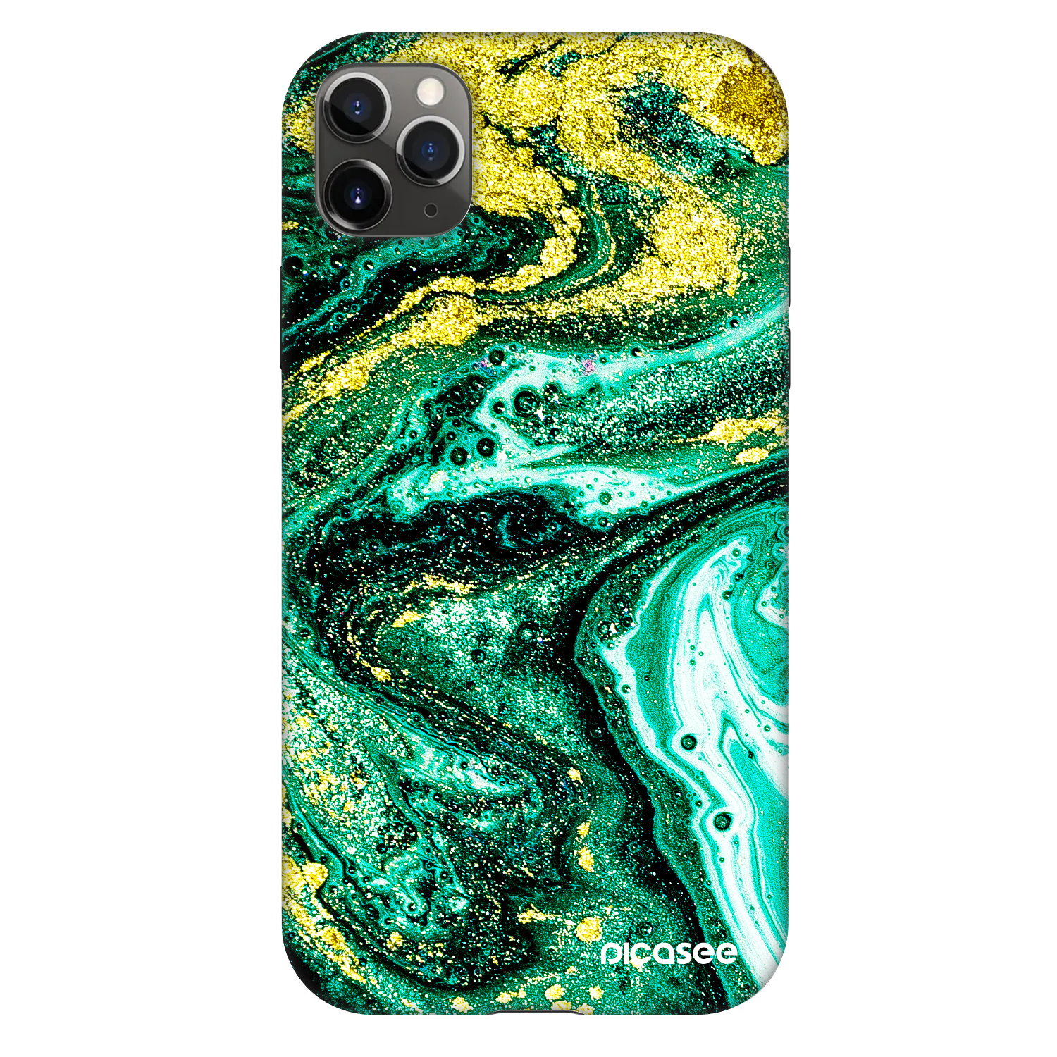 Picasee Fashion Case für Apple iPhone 11 Pro Max - Green Gold