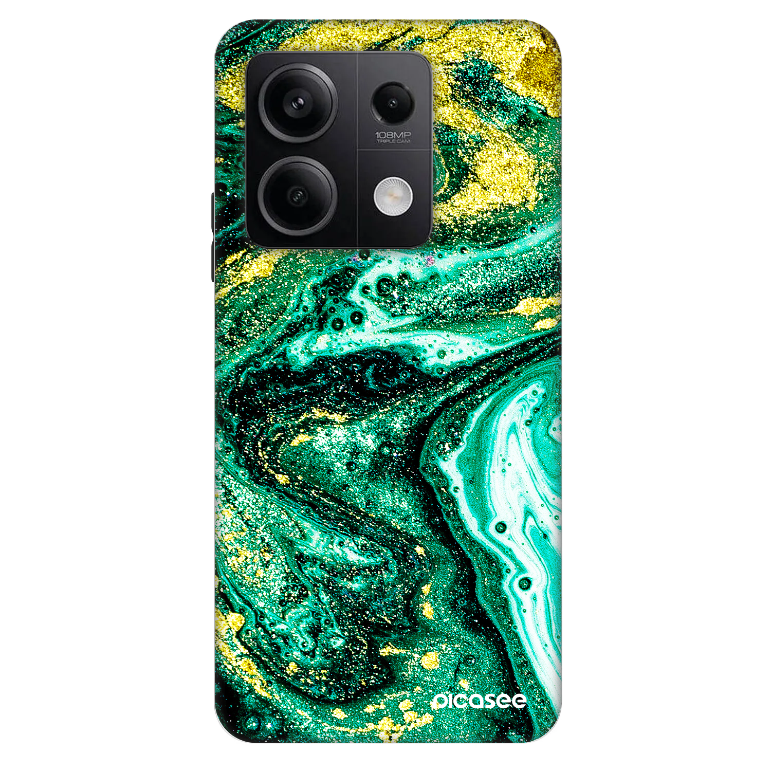 Picasee Fashion Case für Xiaomi Redmi Note 13 5G - Green Gold
