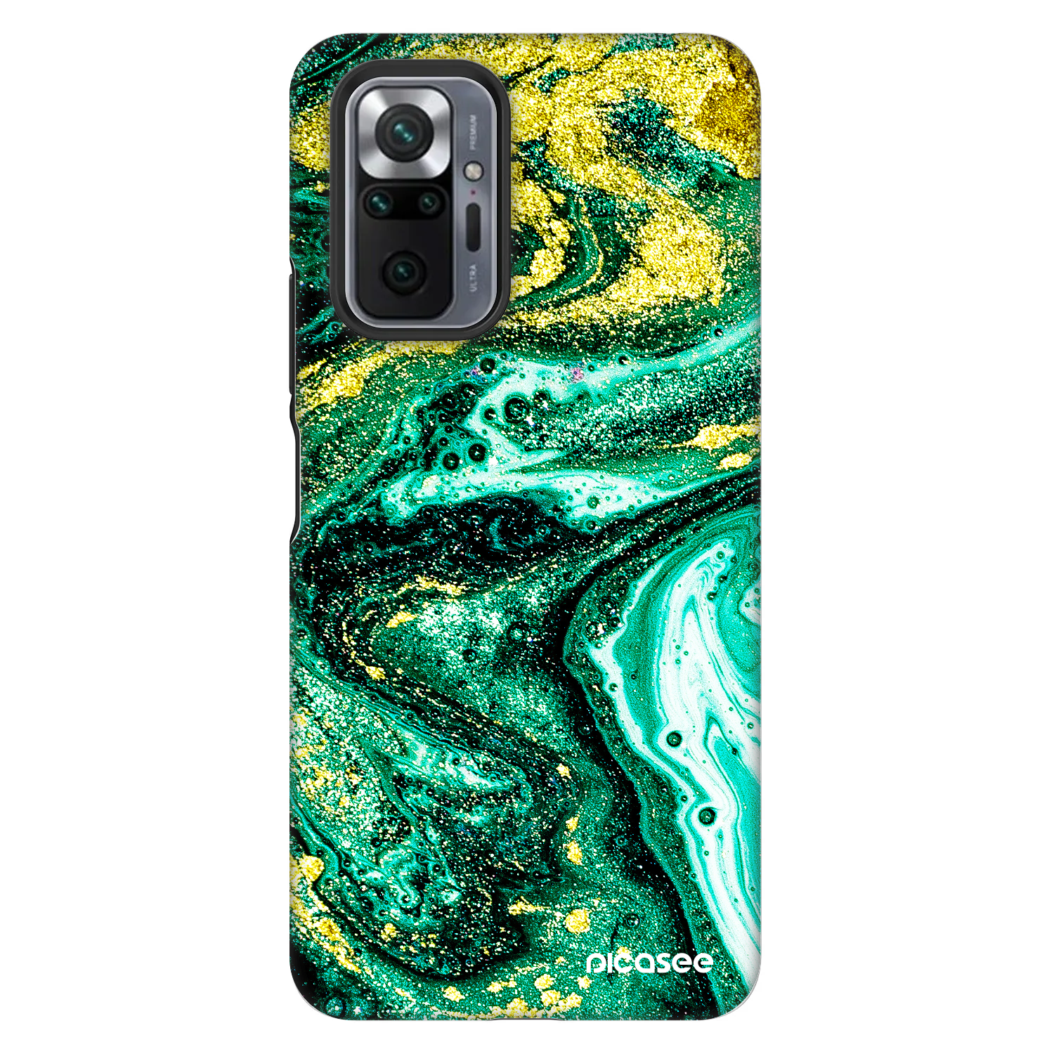 Picasee Fashion Case für Xiaomi Redmi Note 10 Pro - Green Gold