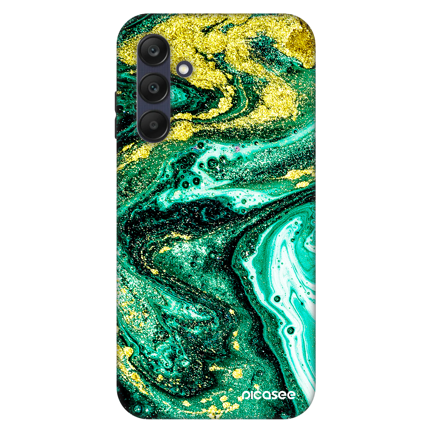 Picasee Fashion Case für Samsung Galaxy A25 A256B 5G - Green Gold