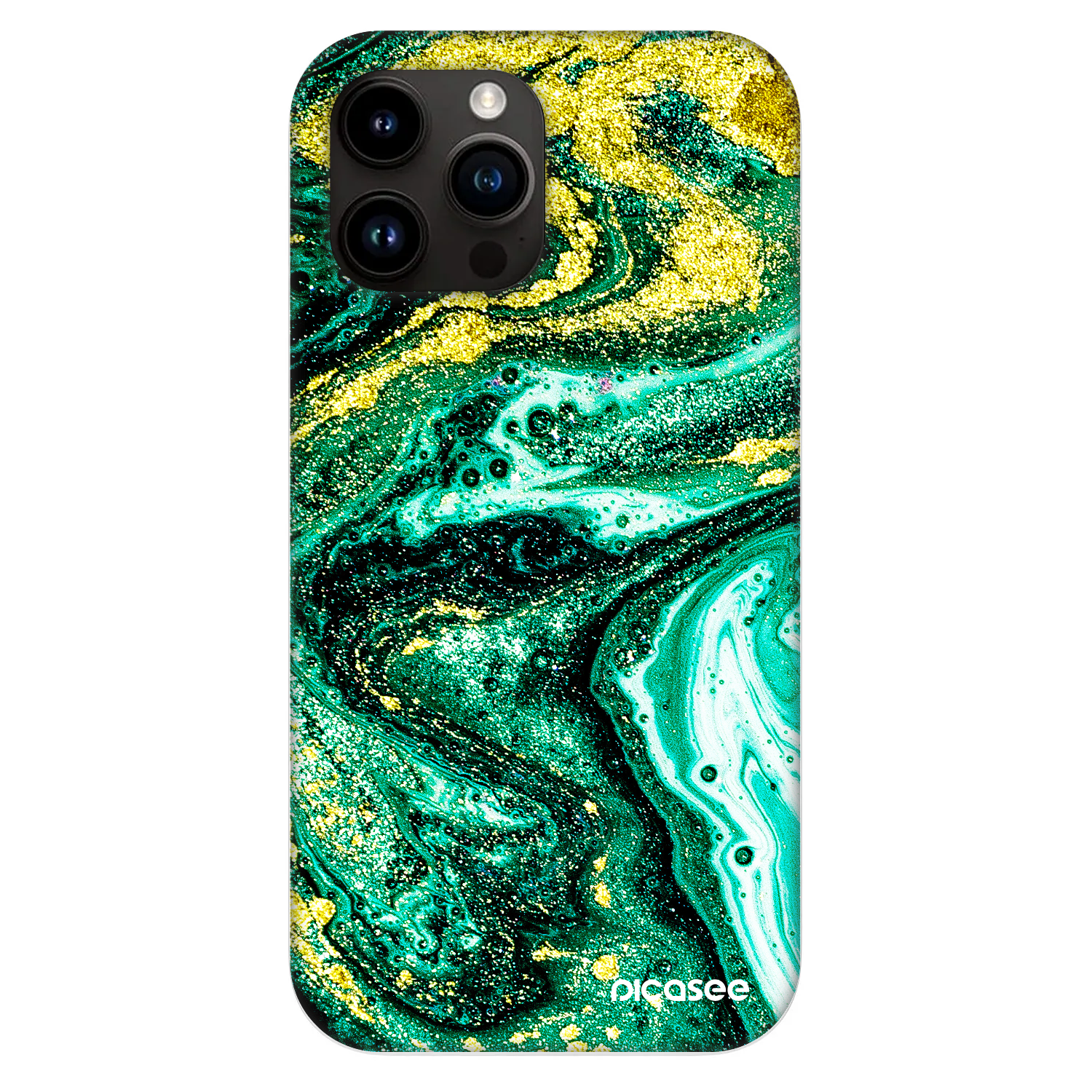 Picasee Fashion Case MagSafe für Apple iPhone 13 Pro Max - Green Gold