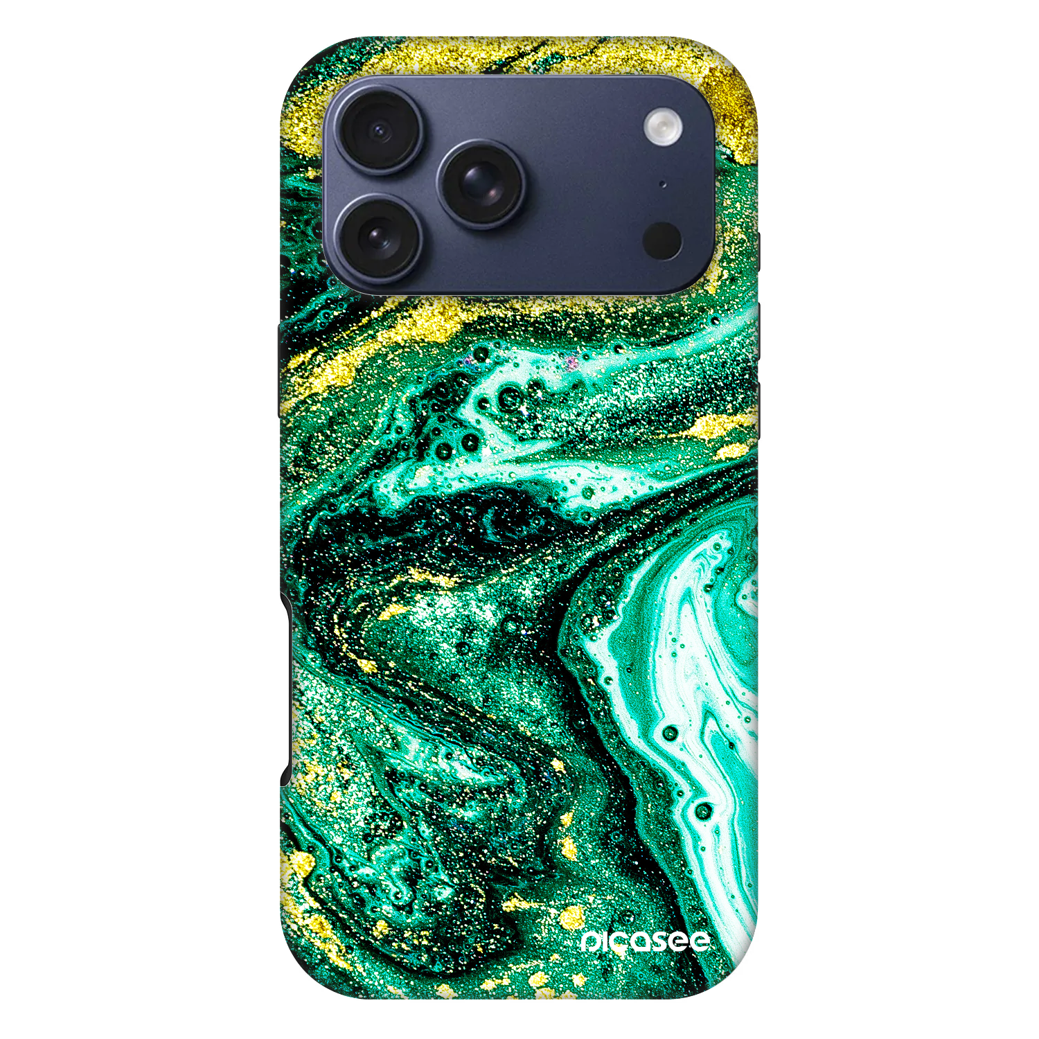 Picasee Fashion Case MagSafe für Apple iPhone 17 Pro Max - Green Gold